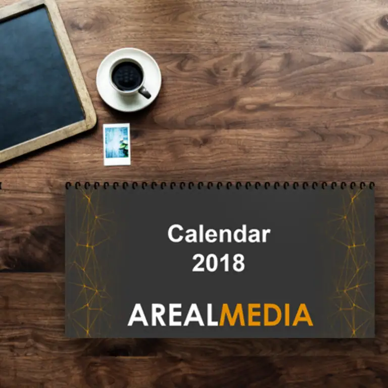 Agenda 2018 da Bepix com foco em mídia digital e marketing.